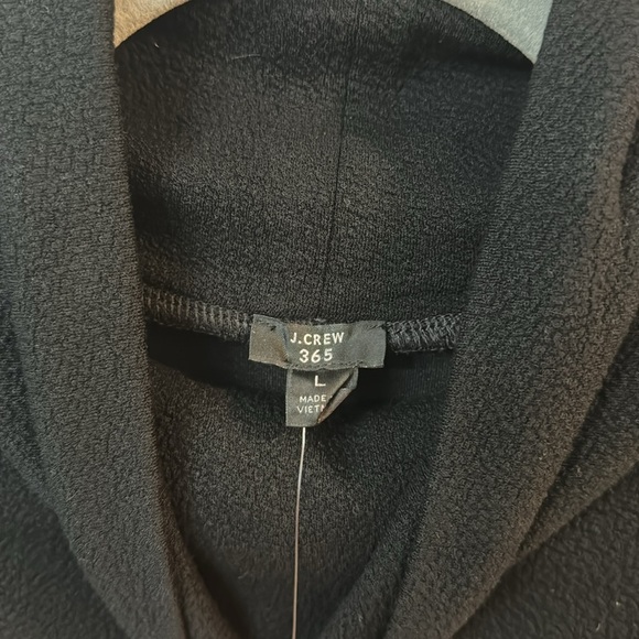 NWT J Crew Black Crepe Drop Sleeve Turtleneck Top - Picture 5 of 8